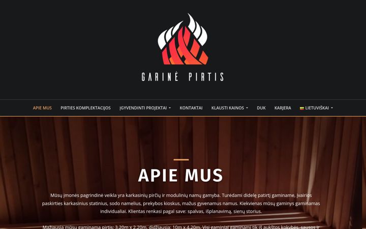 Screenshot of garinepirtis.lt