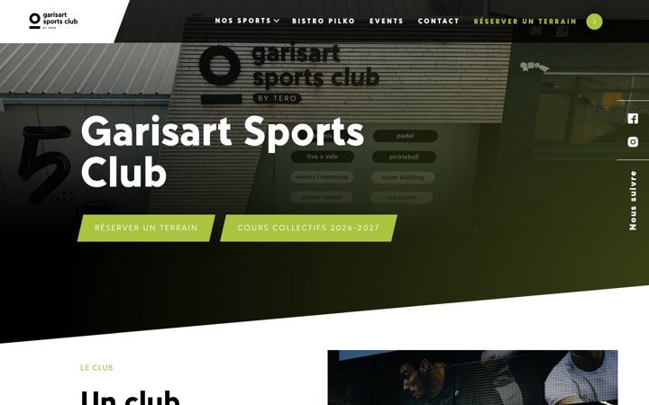 Screenshot of garisartsportsclub.be