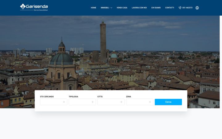 Screenshot of garisendaimmobiliare.it