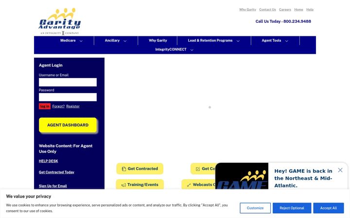 Screenshot of garityadvantage.com