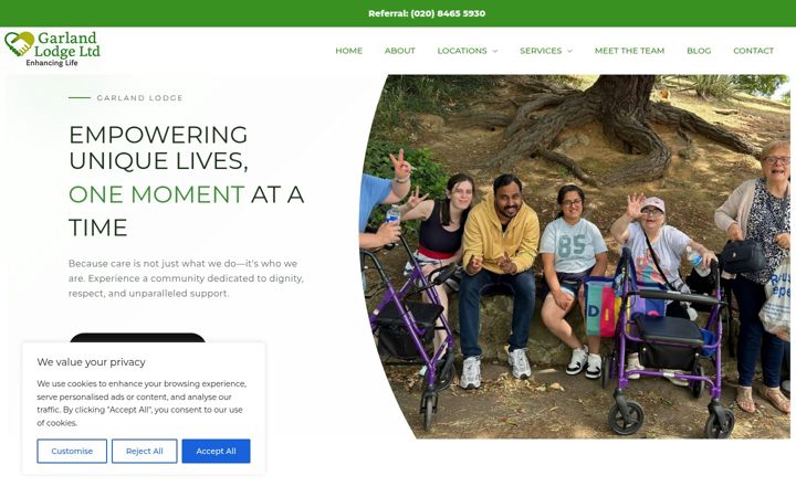 Screenshot of garlandlodge.org
