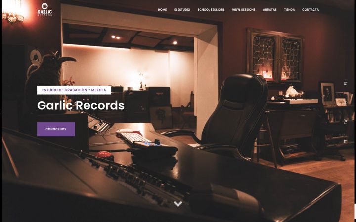 Screenshot of garlicrecords.com