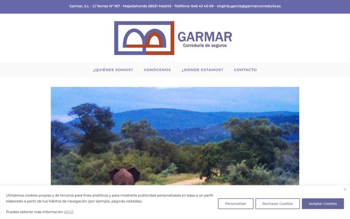 Screenshot of garmarcorreduria.es