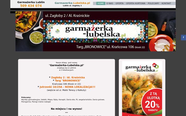 Screenshot of garmazerka-lubelska.pl