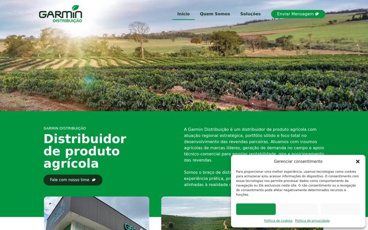 Screenshot of garmindistribuicao.com.br