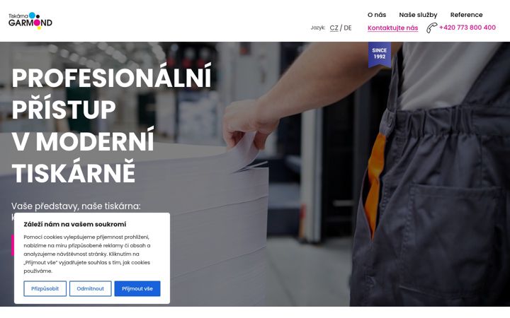 Screenshot of garmond.cz