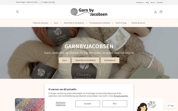 Screenshot of garnbyjacobsen.dk