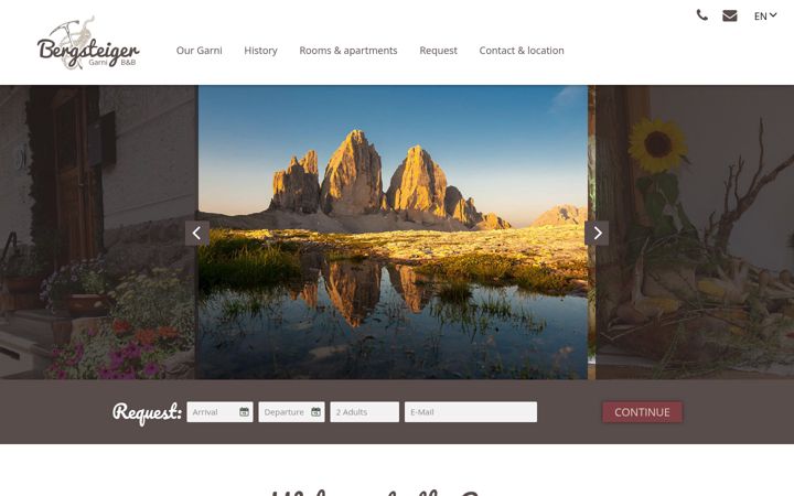Screenshot of garni-bergsteiger.it