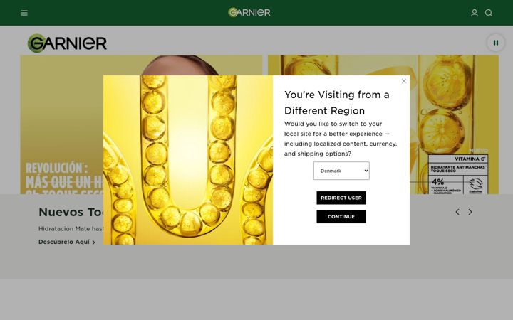 Screenshot of garnier.com.mx