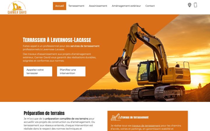 Screenshot of garnierdavid-assainissement.fr