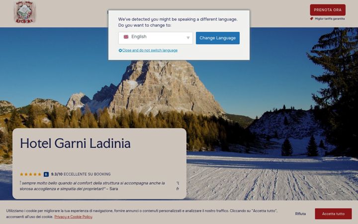 Screenshot of garniladinia.com