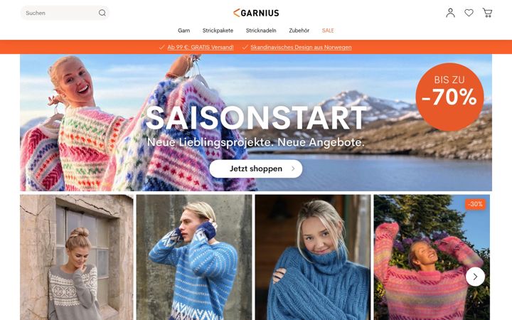 Screenshot of garnius.de