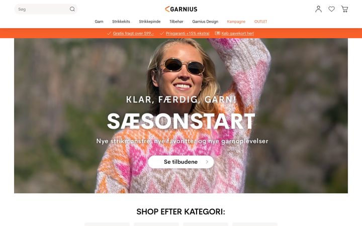 Screenshot of garnius.dk