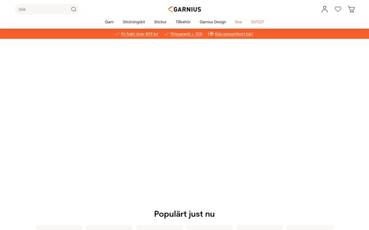Screenshot of garnius.se