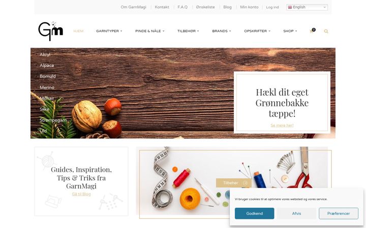 Screenshot of garnmagi.dk