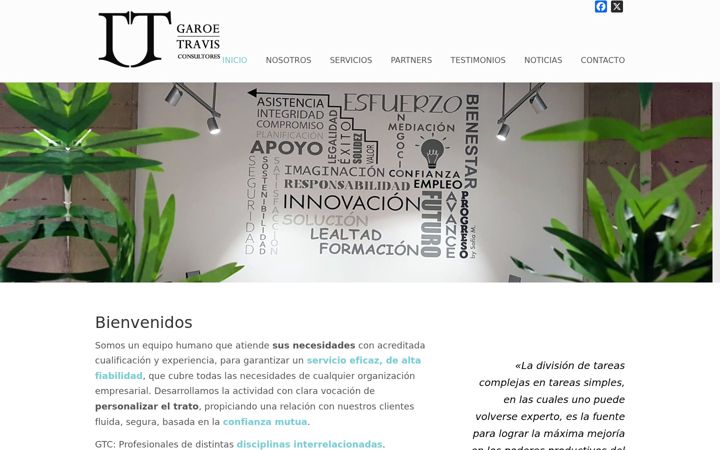 Screenshot of garoetravis.es