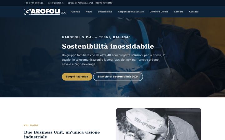 Screenshot of garofoli.it