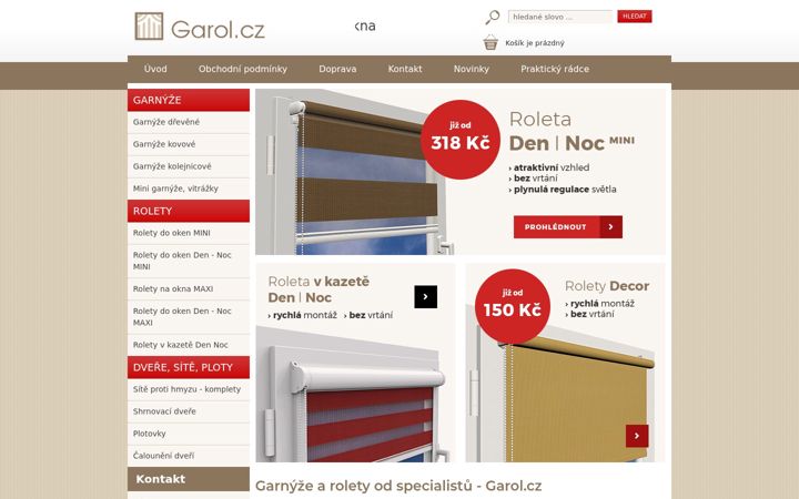 Screenshot of garol.cz