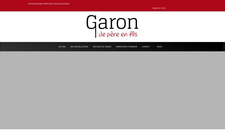 Screenshot of garon-fils24.fr