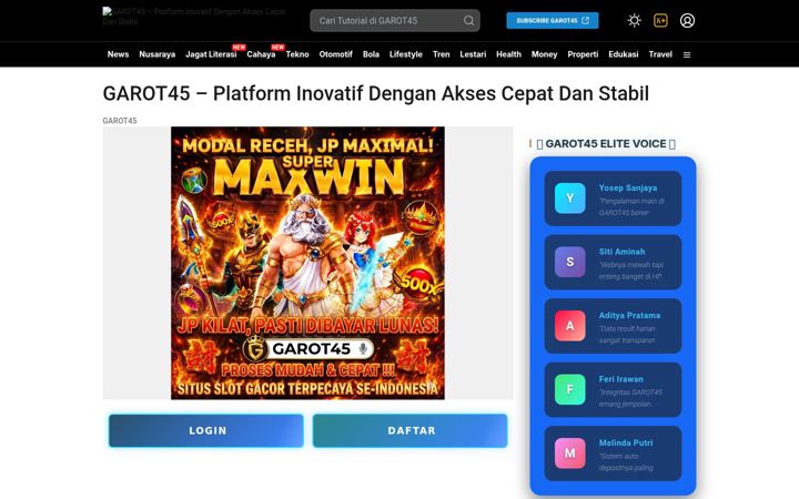 Screenshot ta' garot45.com