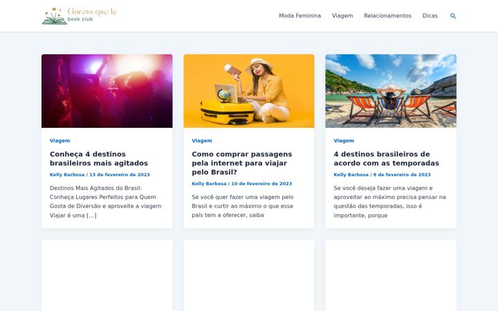 Screenshot of garotaquele.com.br