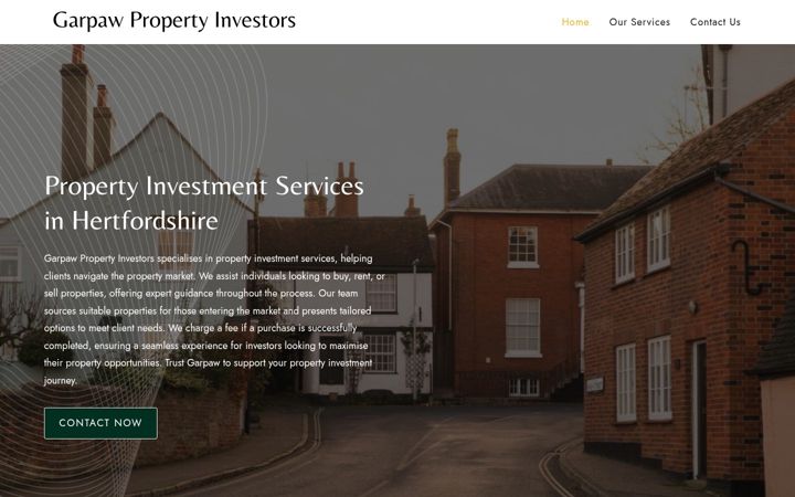 Screenshot of garpawpropertyinvestors.co.uk