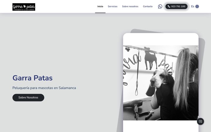 Screenshot of garraypatas.com.es