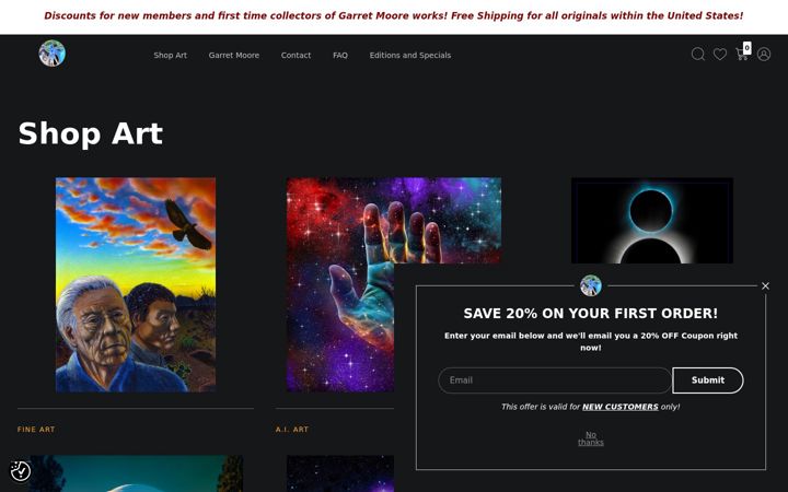 Screenshot of garretmoore.com