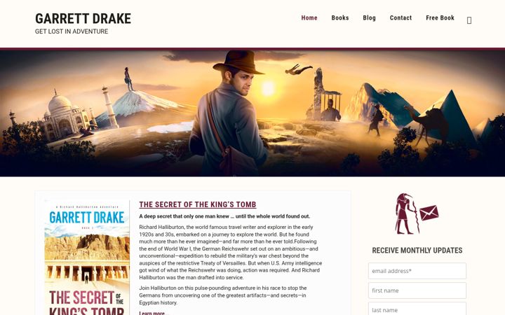 Screenshot of garrettdrake.com