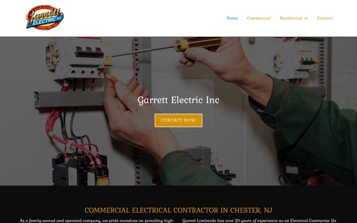 Screenshot of garrettelectric.com