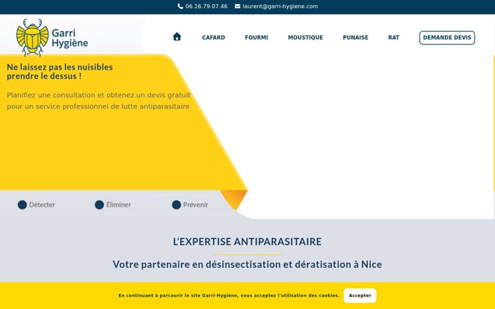 Screenshot of garri-hygiene.com