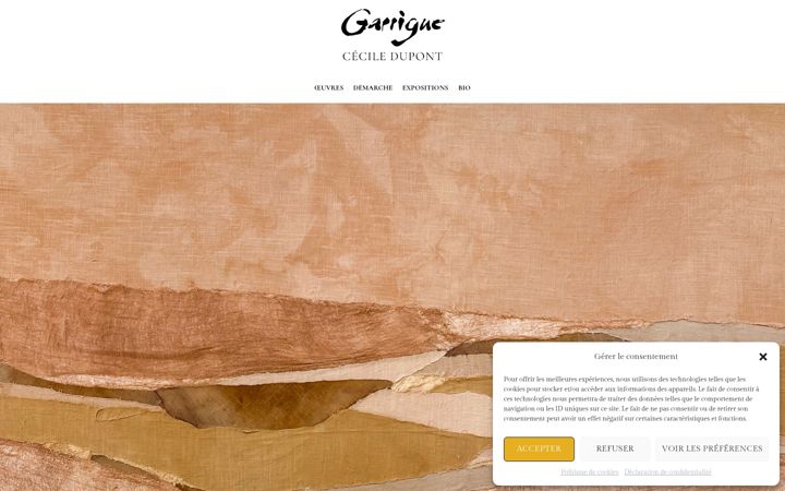 Screenshot of garrigue-provence.com