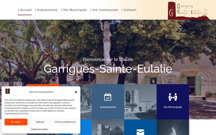 Screenshot of garrigues-ste-eulalie.fr