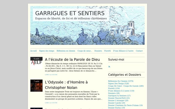 Screenshot of garriguesetsentiers.org