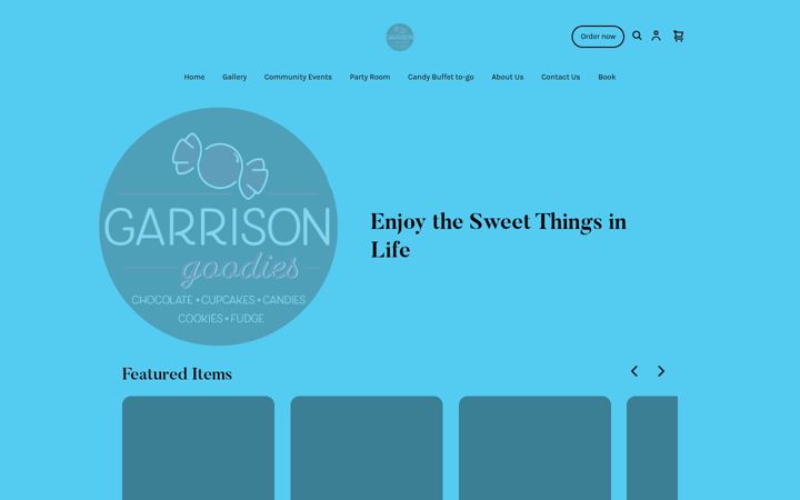 Screenshot of garrisongoodies.com