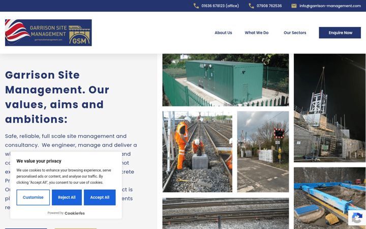Screenshot of garrisonsitemanagement.com