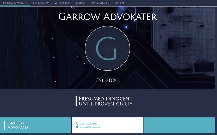 Screenshot of garrow.se