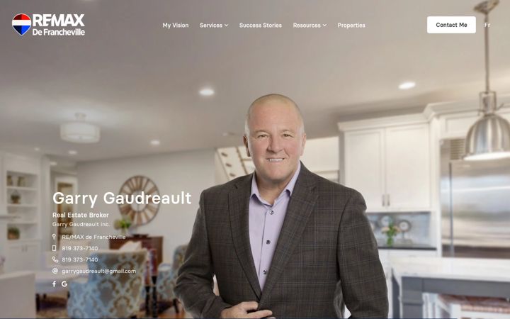 Screenshot of garrygaudreault.com