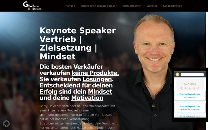 Screenshot of garryhayward.com