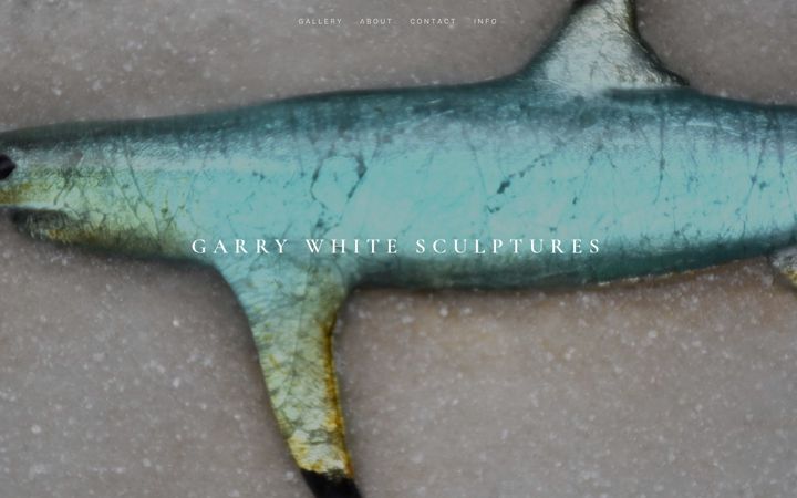 Screenshot of garrywhitesculptures.com