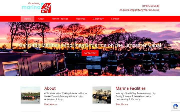 Screenshot of garstangmarina.co.uk