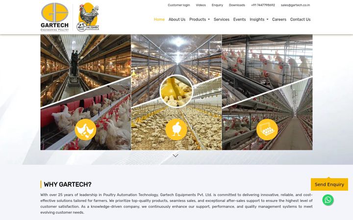 Screenshot of gartech.co.in