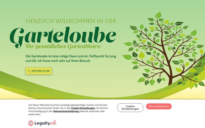 Screenshot of garteloube.ch