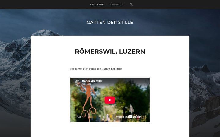 Screenshot of garten-der-stille.ch