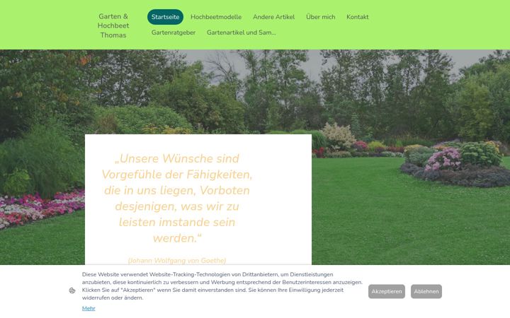 Screenshot of garten-hochbeet.de