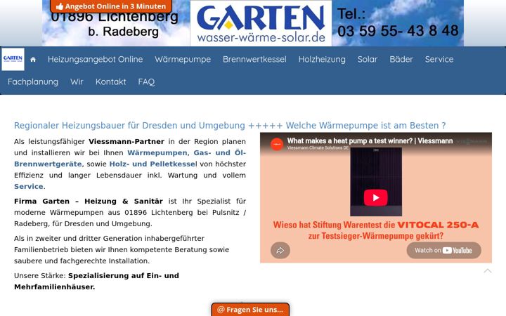 Screenshot of garten-lichtenberg.de