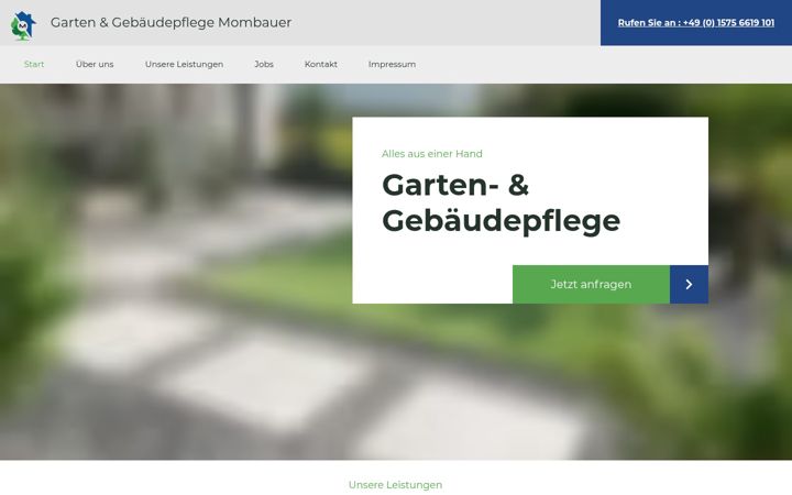 Screenshot of garten-mombauer.de