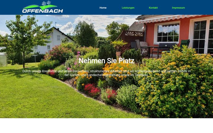 Screenshot of garten-offenbach.de