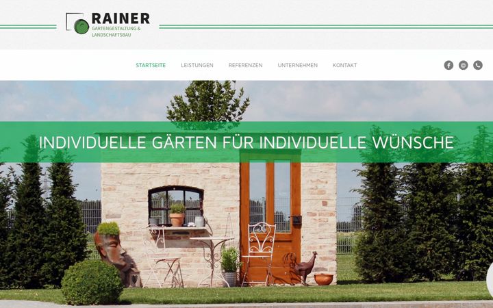 Screenshot of garten-rainer.de