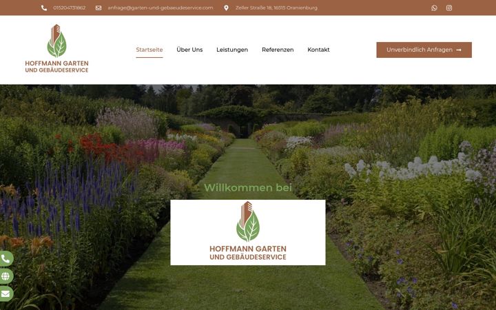 Screenshot of garten-und-gebaeudeservice.com
